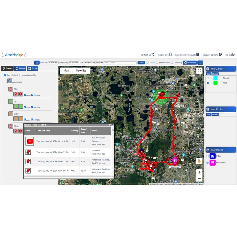 Americaloc Mini Seven GPS Tracker