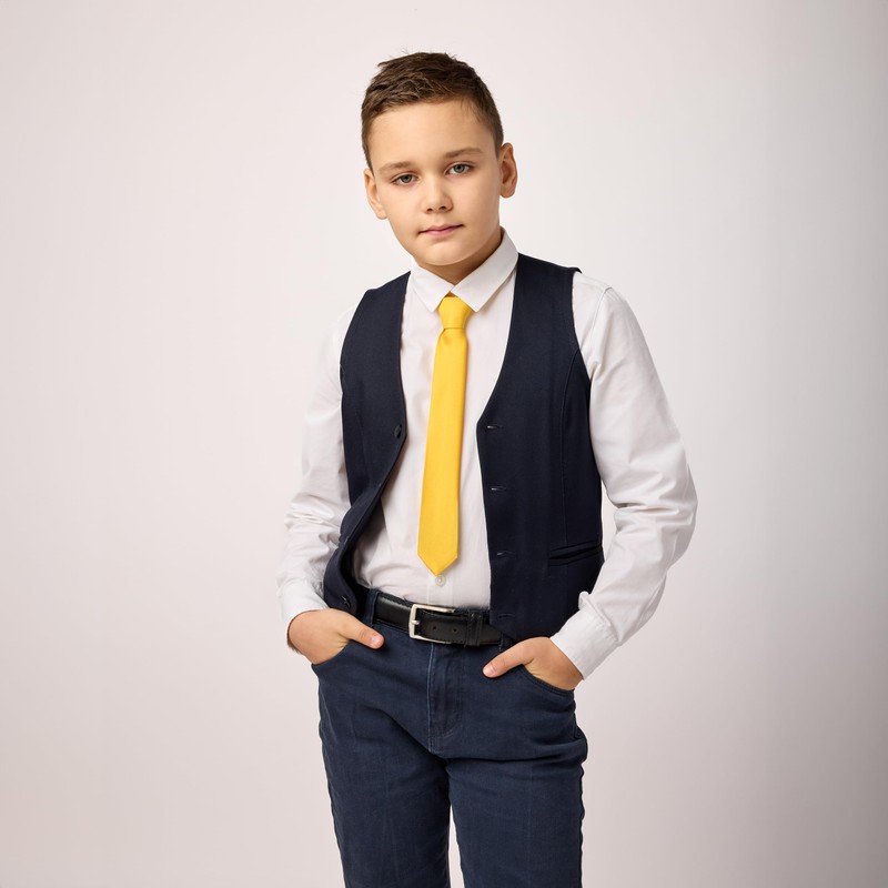 Ladeheid TKM Children's Tie for Boys - Elegant Matte Look,