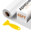 HTVRONT HTVRONT White Permanent Vinyl - 12" x65FT Glossy White