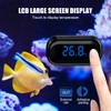 Aquarium Thermometer, High Precision Digital Aquarium Thermometer with Touchscreen and