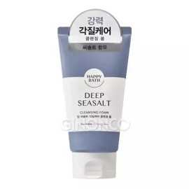 Happybath 해피바스 퍼펙트 딥 씨솔트 클렌징폼 150g x1 각질 지성 피부 장벽 Happybath Perfect Deep Sea Salt Cleansing Foam 150g x1 For Dead Skin and Oily Skin Barrier