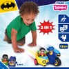 Toomies rocco giocattoli prima infanzia dc batcycle 2 in 1,