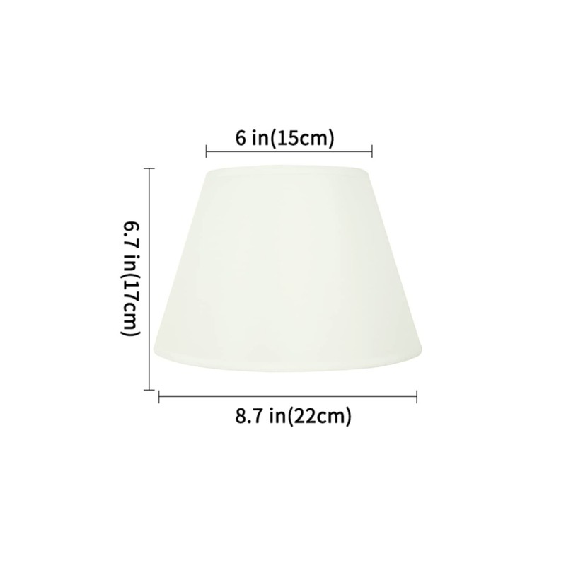 Dulee Simple Table Lampshade, Φ 6.3-12", Bedside Lamp Shade, Wall