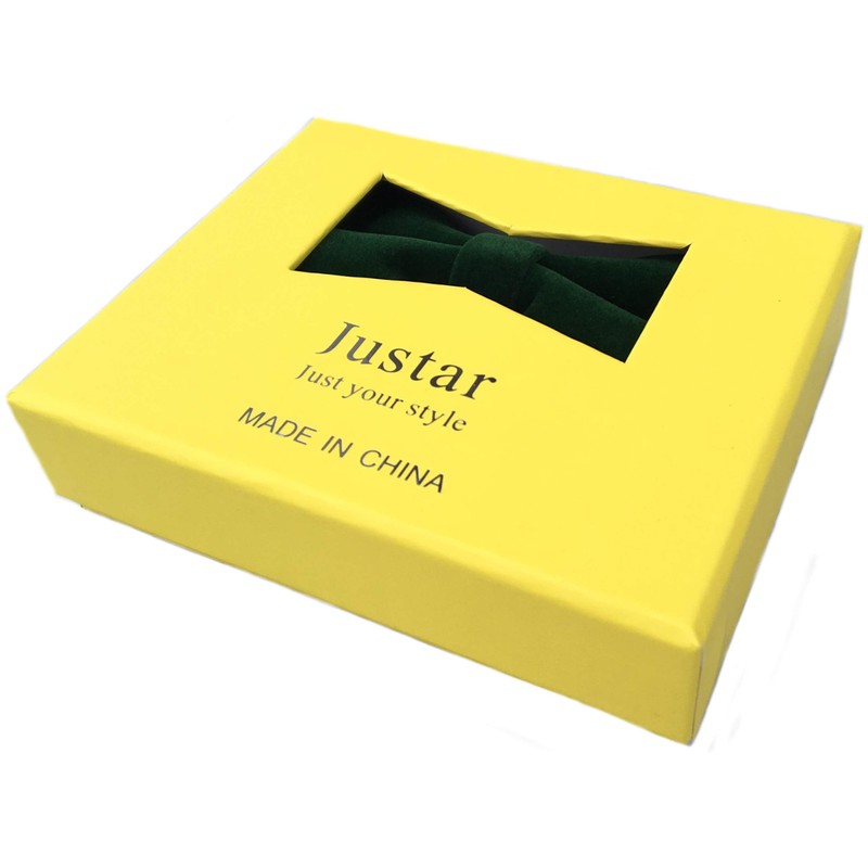 Justar Men's Velvet Bow Ties Pre-Tied Oversized Bowtie Formal Tuxedo