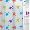 Spirella Splash Multicolor Shower Curtain, Multicolour, 180 cm x 200