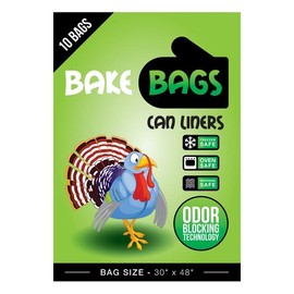 Bake Bags Ostrich Can Liners Garden Bags for Waste, Debris, Harvest Storage, Leaves, Home Lawn, Garden, Yard, Gardening, Farming Supplies, Puncture-Resistant Bag, Odor-Proof, 30"x48", 10-Pack