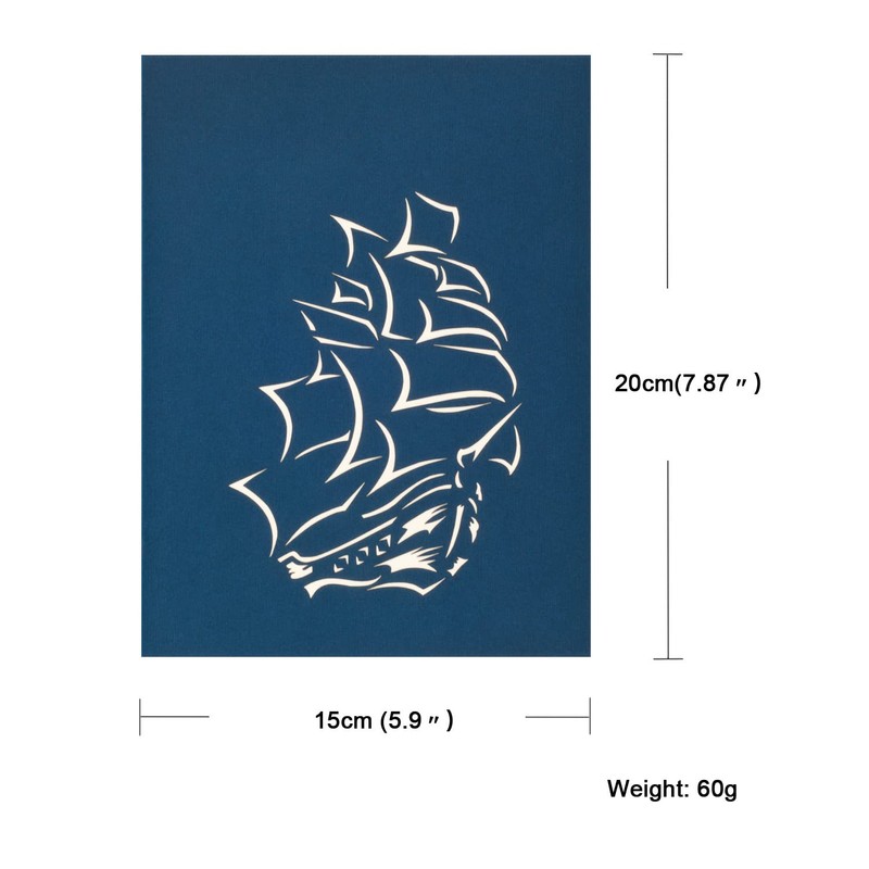 3D Pop-Up Birthday Card with Envelope, Congratulations Card, Graduation Card,