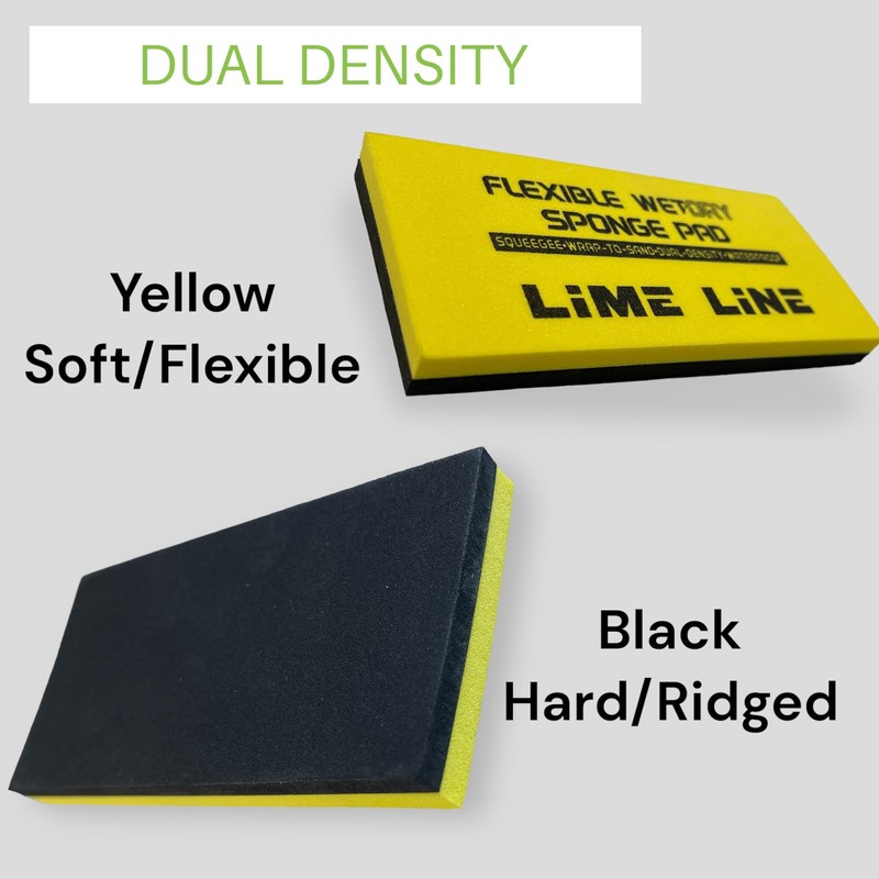 LiME LiNE Wet or Dry Flexible Sanding Sponge Pad for