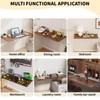 GOYLSER Wall Mounted Folding Table for Office, Rustic Brown Fold