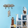 Aecipl Wooden Wall Hooks Nautical Decor Hanging Letters Sign Beach