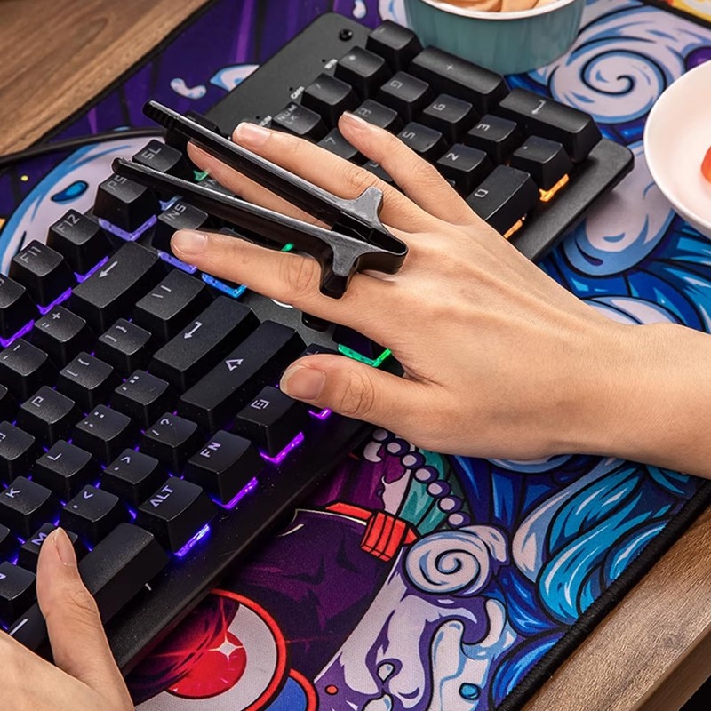 8 Stück Fingerstäbchen für Gamer,Stäbchen zum Essen,Gaming Gadgets,Snack Fingerstäbchen,Hand-Free Snack