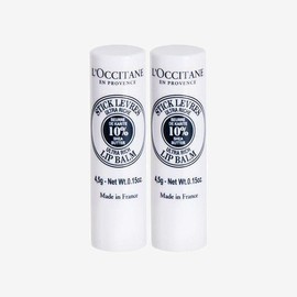 [Ellumom] L'Occitane Shea Butter Lip Balm Stick 4.5g x 2 / [엘루맘] 록시땅 시어 버터 립 밤 스틱 4.5g x 2개