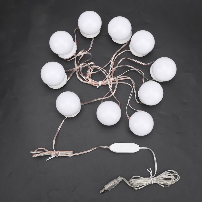 LED Mirror Lights Kit Stick on 3 Color Temperature Makeup