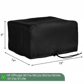 Jungda Printer Cover Compatible with HP OfficeJet 8015e/8022e/8025e Printer,Waterproof Printer Dust Cover for HP Officejet Pro 8034e/8135e/8139e Printer - 19 x 14 x 9 Inch