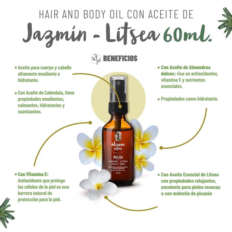 OLEUM VITAE Kit Aceites Cabello Y Cuerpo Florales