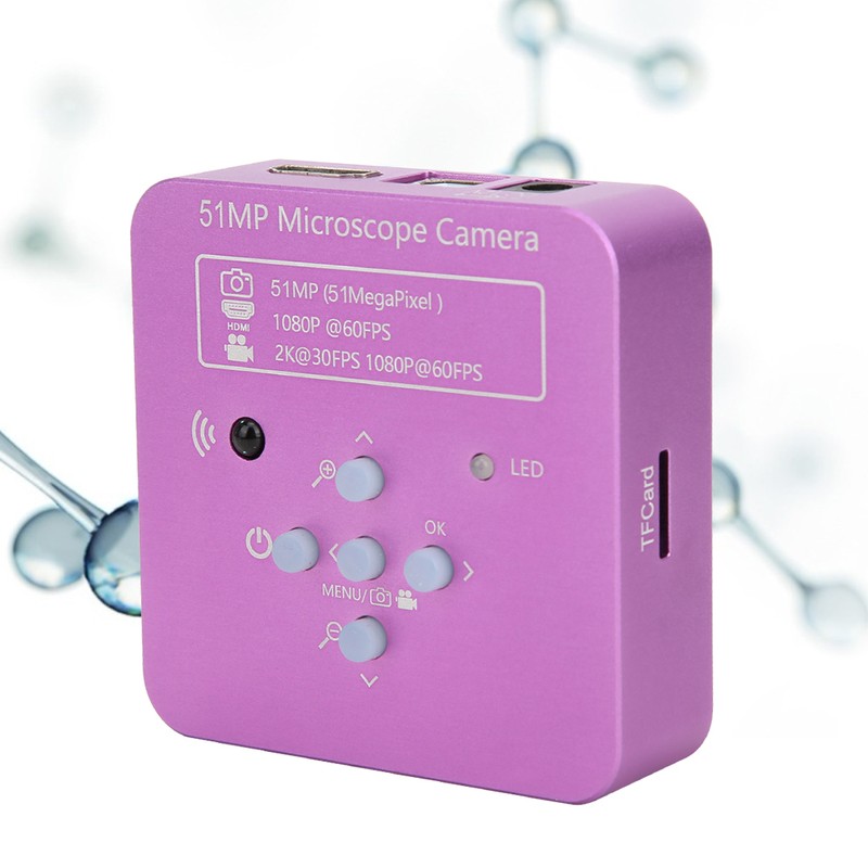 51MP 1080P 60FPS USB Industrial Microscope Camera Magnifying Glasses for