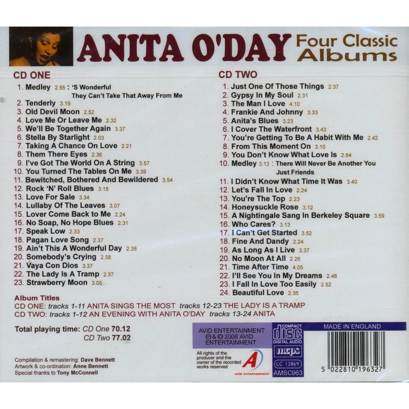 Anita O'Day / Four Classic Albums