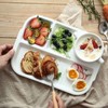 TOPZEA 4 Pack Divided Dinner Trays, Ceramic Serving Platter Dinner