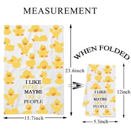 PLITI Duck Kitchen Towel Duck Gifts for Duck Lovers Gifts I Like Ducks And Maybe Like 3 People Animal Lovers Farm Lover Gift (I Like Ducks TWU)