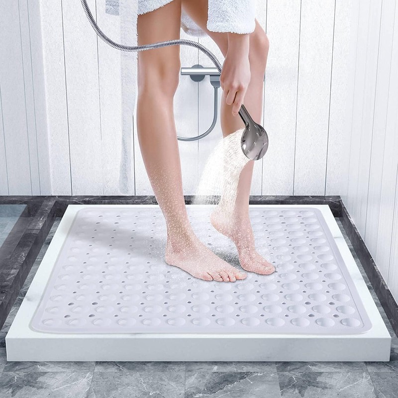 BedLooms Shower Mat Non Slip Anti Mould – White 53x53