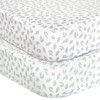 Crib Sheets Fitted for Boys and Girls, 2 Pack Crib