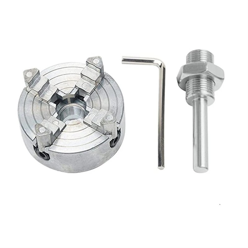 Zinc Alloy 4-Jaw Chuck Connecting Rod Self Centering Wood Turning