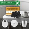 2.6 Gallon Small Black Bathroom Trash-Bags - Compostable Mini Garbage