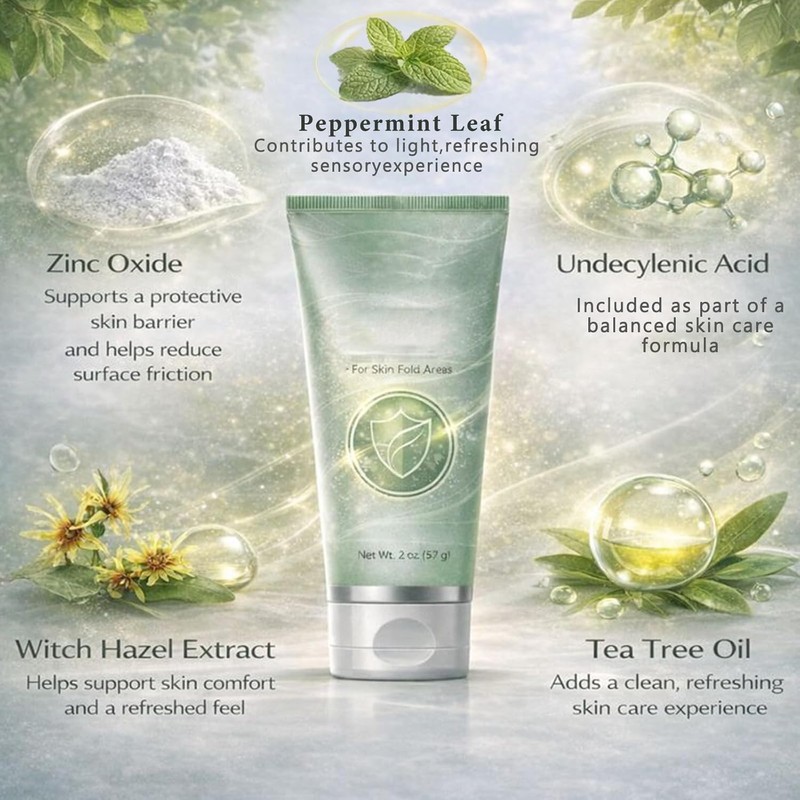 Livalur Daily Skin Fold & Chafing Support Cream, Moisture Barrier