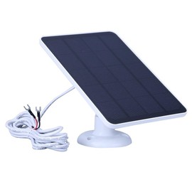 DEWIN Solar Panel for Doorbell, 4 W 5 V Solar Panel Charger for Doorbell, Adjustable Holder, Solar Panel with 3 m Charging Cable