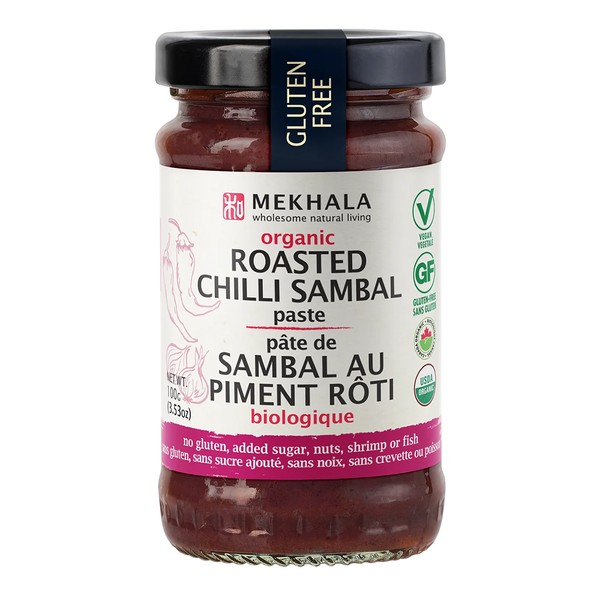 Mekhala Organic Roasted Chili Sambal Paste 100g