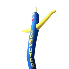 Inflatable Tube Man Guy Puppet Waving Dancer 18ft - Computer Repair (Blue) - Body only, Without air Blower