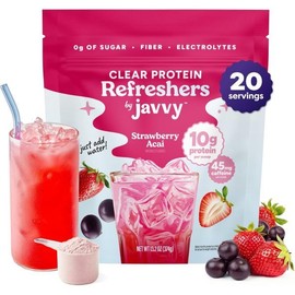 Javvy/Transparent/PROTEIN/Refresher/Mix/-/Whey/And/Collagen/Peptide/10g/Powder/Natural/Flavor/Sugar/