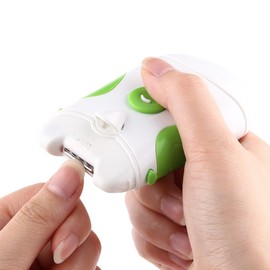 Baby Nail Clippers, Electric Nail Trimmer, 2 in 1 Nails Trim File Clipper Manicuring Tools Electric Nail Clipper Safety Fingernail Clippers for Baby Adult