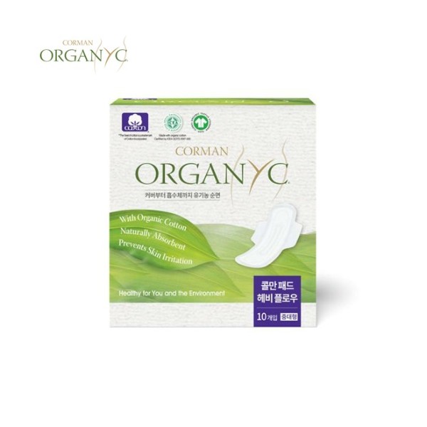 Other CORMAN Organyc Pads Heavy Flow (Medium To Large) 10ea