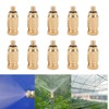 10Pcs Threaded Brass Fog Mist Nozzles Misting Fogging Spray Sprinkler