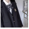 ANGELCITY High School Uniform Jacket, School Blazer, Formal Suit, Girls,