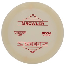 Lone Star Disc Glow Growler | Understable Disc Golf Distance Driver | 170g+ | Glows in The Dark | Perfect for Long Distance Bombs | Colors May Vary