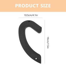 Toddmomy 8pcs Barbell & Dumbbell Wall Mounted Storage Rack, Black, Modern Style, Metal Material, Weight Rack, Dumbbell Racks