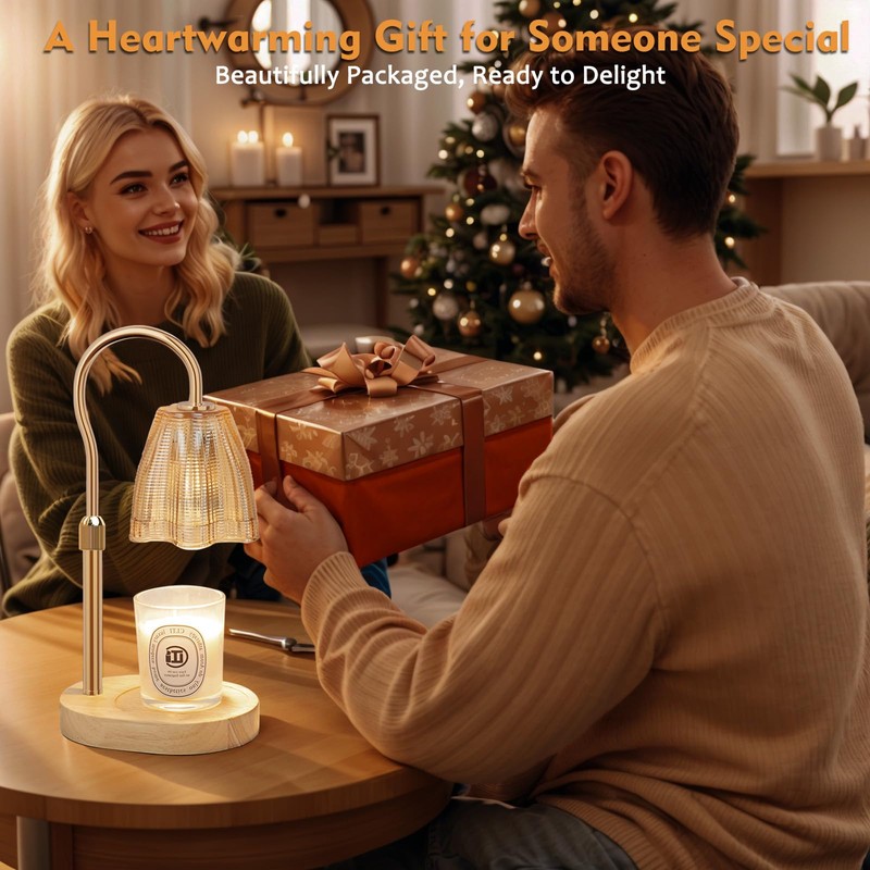 Honvinor Candle Warmer Lamp with Timer & Dimmer, Candle Warmer