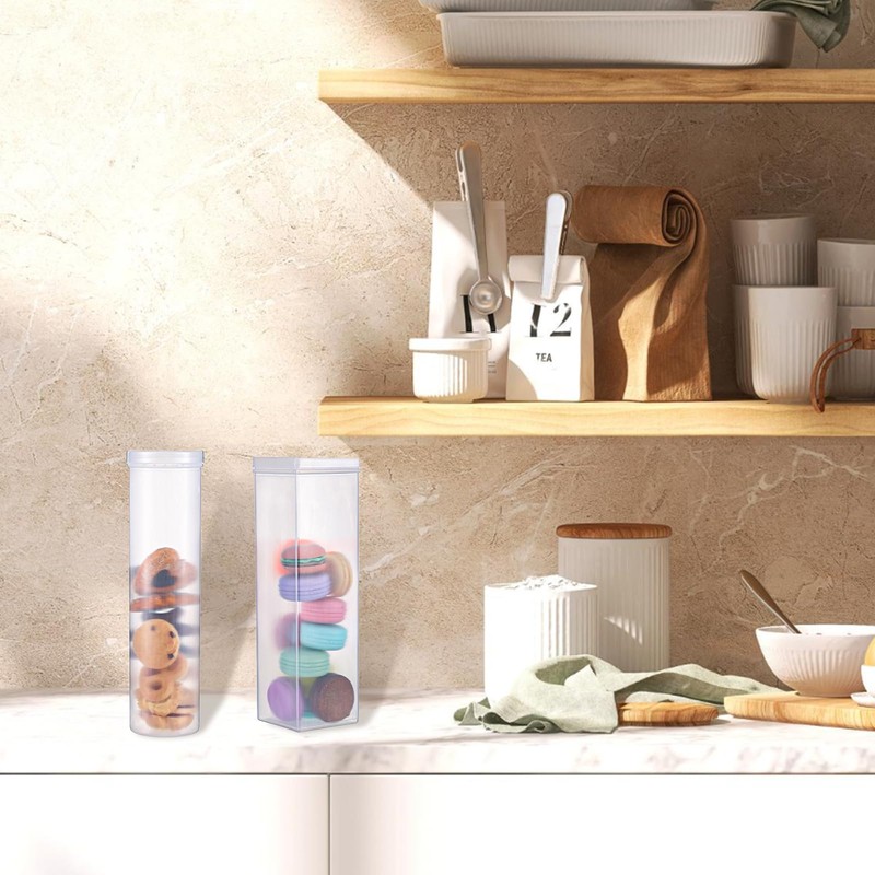 wutfuooo 6 Pcs Plastic Cracker Keeper Small Cracker Storage Containers