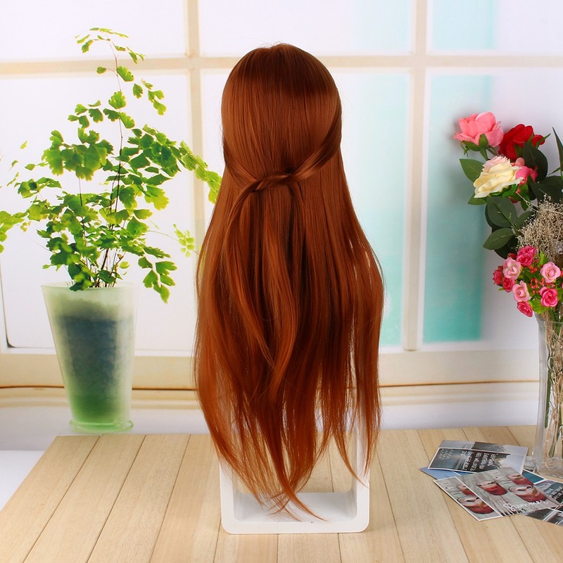 Professional 60cm Hairdressing Dolls Styling Mannequin Head Long Hair Practice