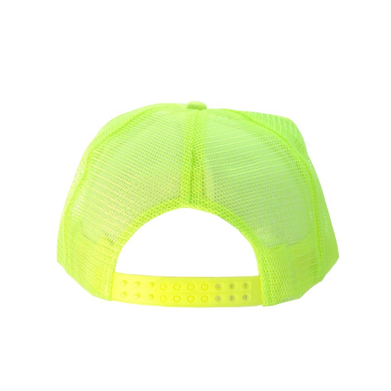 NYFASHION101 en Blanco Snapback de Malla Ajustable (algodón 6-Panel Trucker