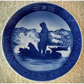1978 Royal Copenhagen Christmas Plate - Greenland Scene