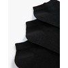 Koton Men's 3-Pack Basic Bootie Socks Set, Black(999), One Size