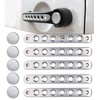 PKEDUO Silver Door Handle Inserts + Push Button Covers Compatible