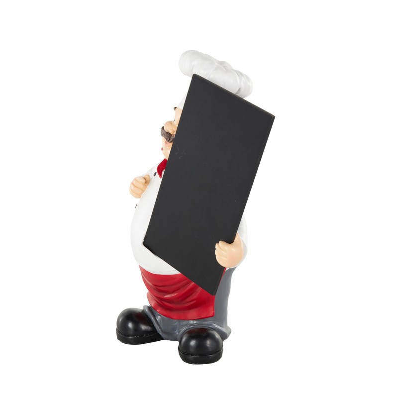 Deco 79 Polystone Chef Decorative Sculpture Kitchen Decorative Figurine Home
