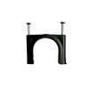 TR Cable® Pack of 50 Round Black Cable Clips with