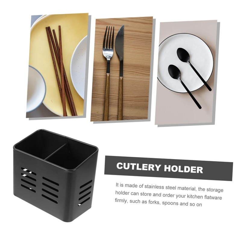 FUNOMOCYA Stainless Steel Chopstick Holder and Cutlery Organizer Capacity Utensil