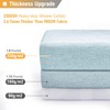 BTTN 78 Inch Long Shower Curtain - Linen Textured Weighted
