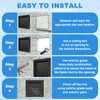 Zepoty 10" x 10" Aluminum Gable Vent with Screen -